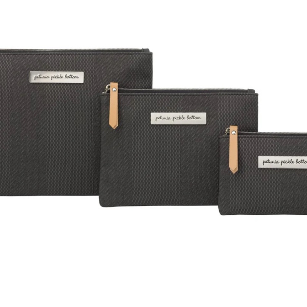 Petunia Pickle Bottom organizer trio in charcoal
